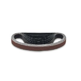 ผ้าทรายสายพานสีแดง เบอร์ 80 10 และ 20มม. Aluminium Oxide