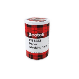 กระดาษกาวย่นม้วนเล็ก เบอร์ 6333 สำหรับงานรถไม่ทิ้งคราบ (5ม้วนต่อแถว)